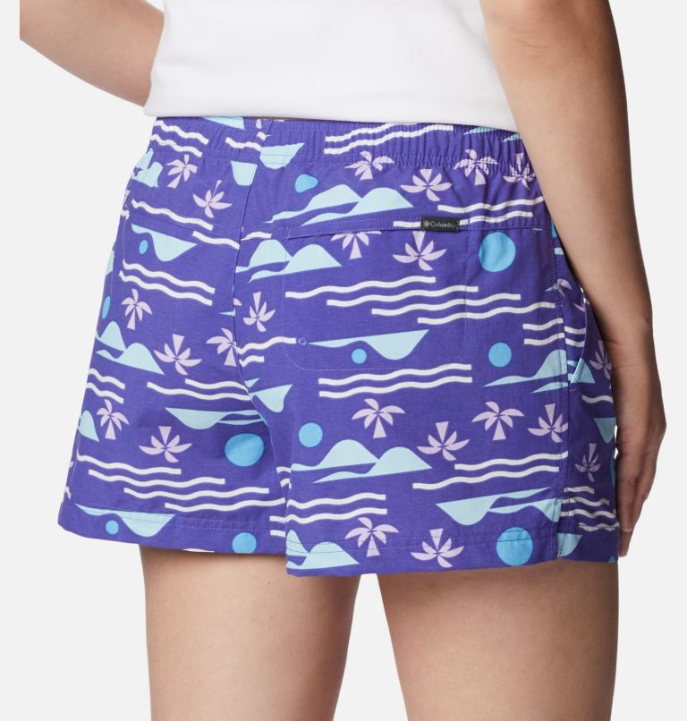 Women's Sandy River II Printed Shorts, Color: Purple Lotus, Seaside Multi, image 5