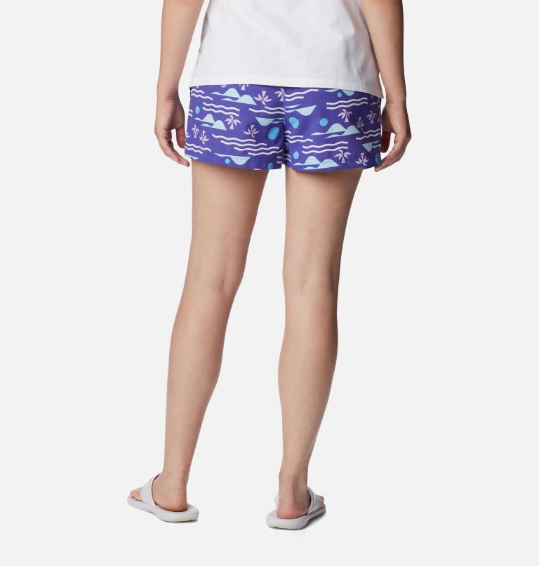 Thumbnail: Women's Sandy River II Printed Shorts, Color: Purple Lotus, Seaside Multi, image 2
