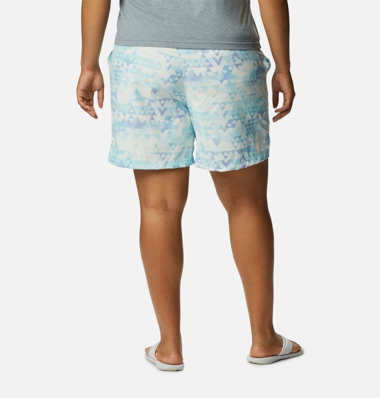 Women's Sandy River II Printed Shorts - Plus Size, Color: Spring Blue, Distant Peaks, image 2