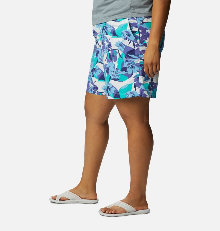 Women's Sandy River II Printed Shorts - Plus Size, Color: Purple Lotus, Pop Flora, image 3
