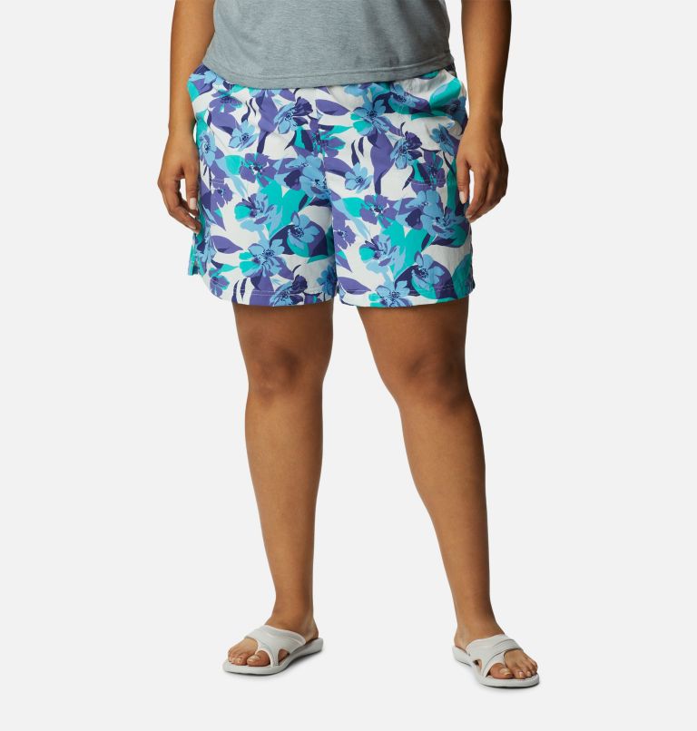 Women s Sandy River II Printed Shorts Plus Size Columbia Sportswear