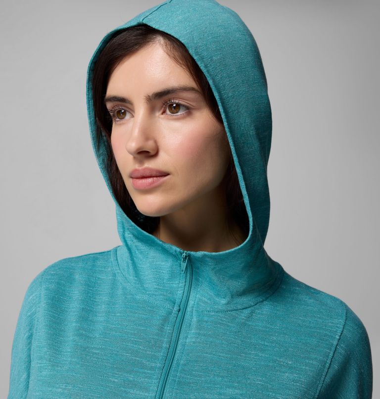 Women's Cades Cove Full Zip Hoodie, Color: Teal, image 3