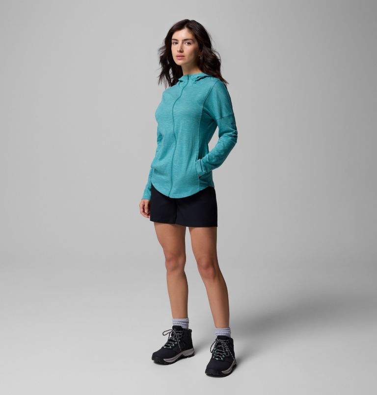 Women's Cades Cove Full Zip Hoodie, Color: Teal, image 6