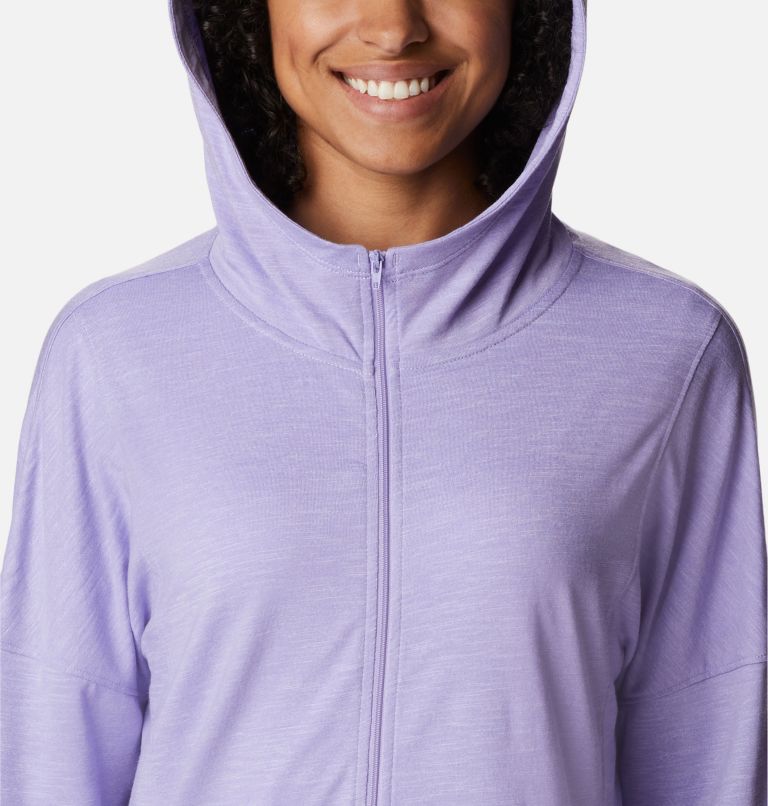 Women's Cades Cove Full Zip Hoodie, Color: Frosted Purple, image 4
