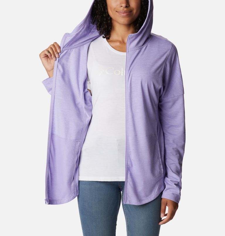 Thumbnail: Women's Cades Cove Full Zip Hoodie, Color: Frosted Purple, image 5
