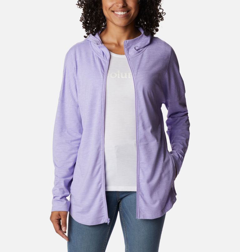 Thumbnail: Women's Cades Cove Full Zip Hoodie, Color: Frosted Purple, image 6