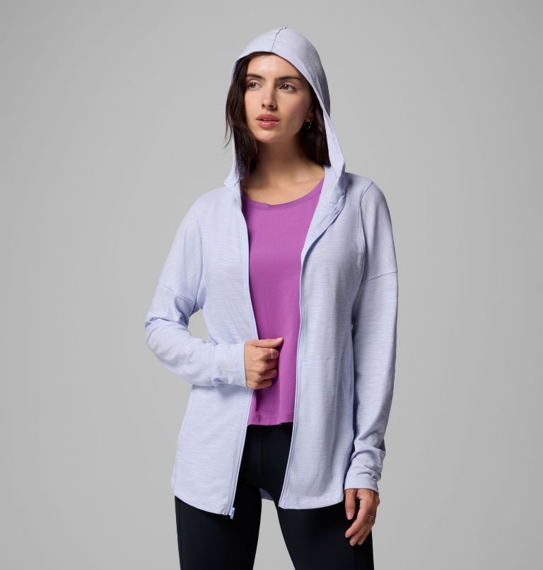 Women's Cades Cove Full Zip Hoodie, Color: Snowdrift, image 5