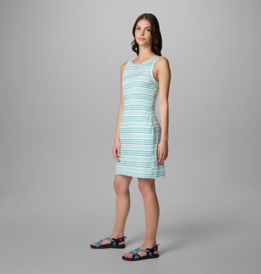 Women's Chill River Printed Dress, Color: Spray Spaced Stripe, image 11