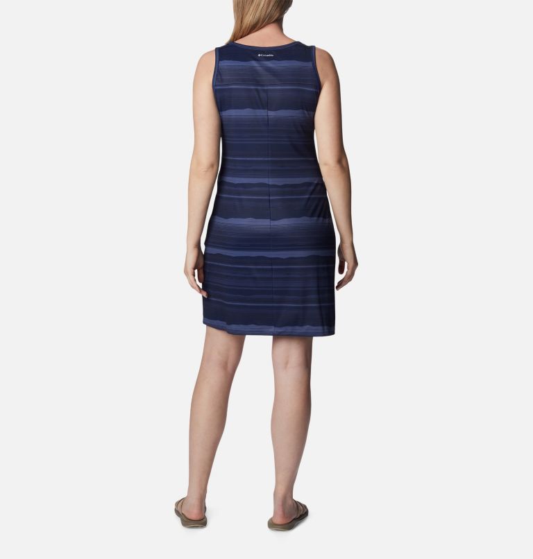 Thumbnail: Women's Chill River Printed Dress, Color: Nocturnal, Horizons Stripe, image 2