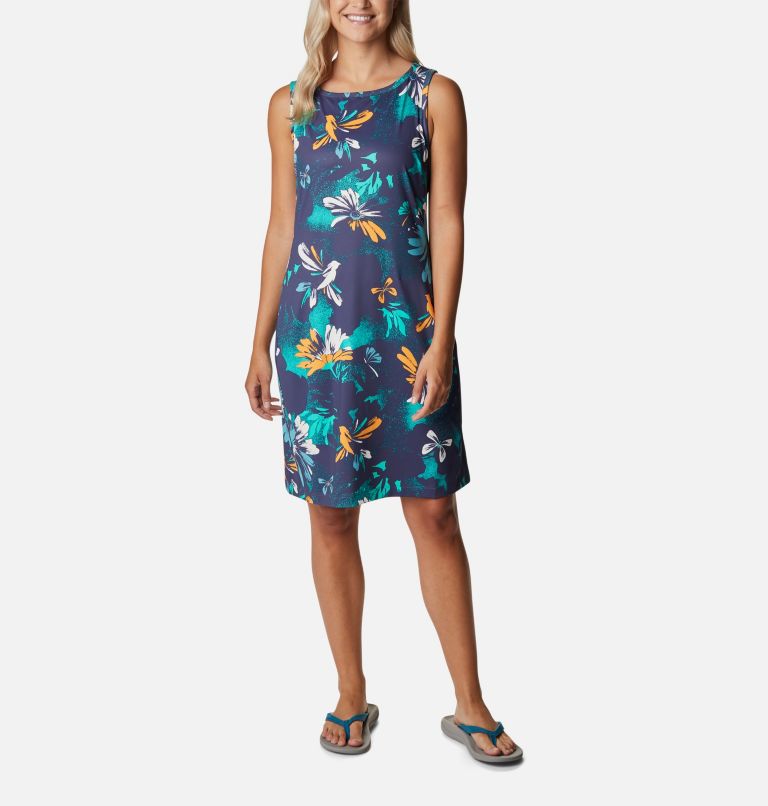 Chill River Printed Dress, Color: Nocturnal Daisy Party Multi
