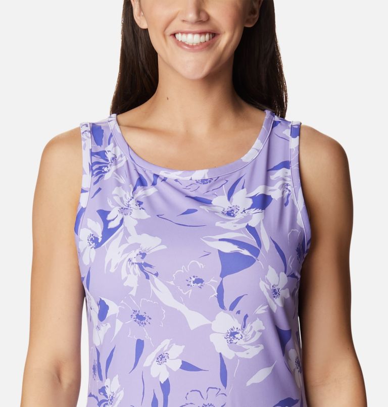 Thumbnail: Women's Chill River Printed Dress, Color: Frosted Purple, Pop Flora Tonal, image 4