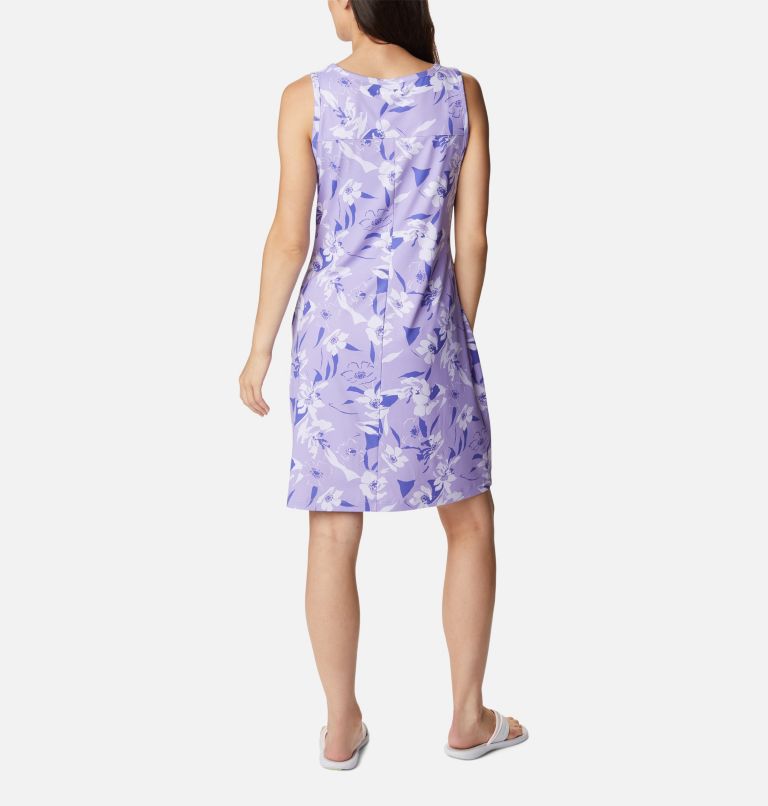 Chill River Printed Dress | 535 | L, Color: Frosted Purple, Pop Flora Tonal, image 2