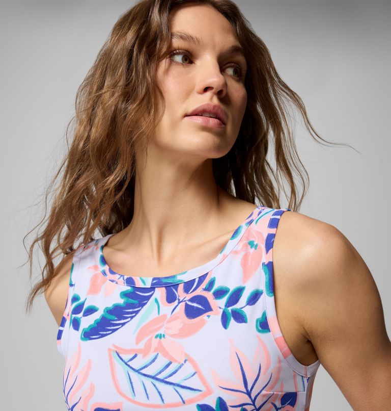 Women's Chill River Printed Dress, Color: Snowdrift Pasteled, image 4