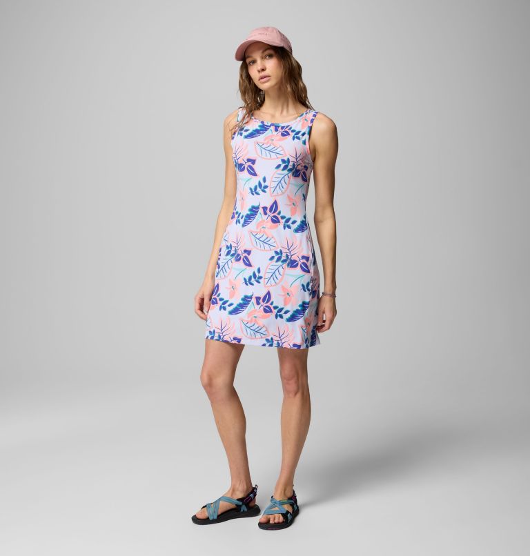 Women's Chill River Printed Dress, Color: Snowdrift Pasteled, image 5