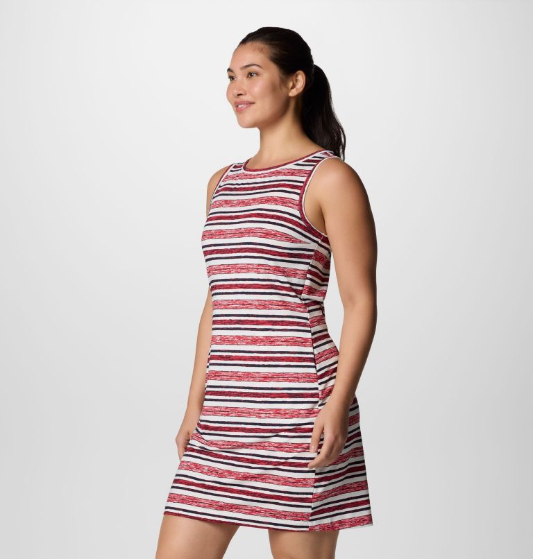 Women's Chill River Printed Dress, Color: Daredevil Spaced Stripe, image 3