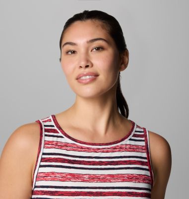 Women's Chill River Printed Dress, Color: Daredevil Spaced Stripe, image 24