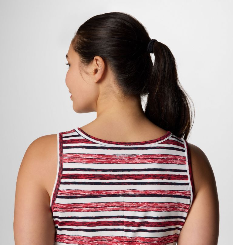 Women's Chill River Printed Dress, Color: Daredevil Spaced Stripe, image 5