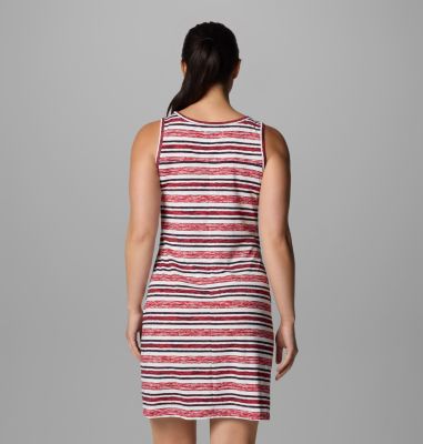 Women's Chill River Printed Dress, Color: Daredevil Spaced Stripe, image 22