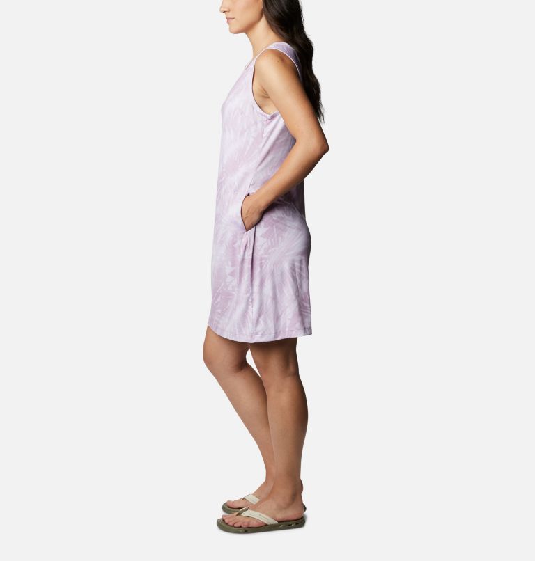 Women's Chill River Printed Dress, Color: Blossom Pink Tonal Sunburst Print, image 3