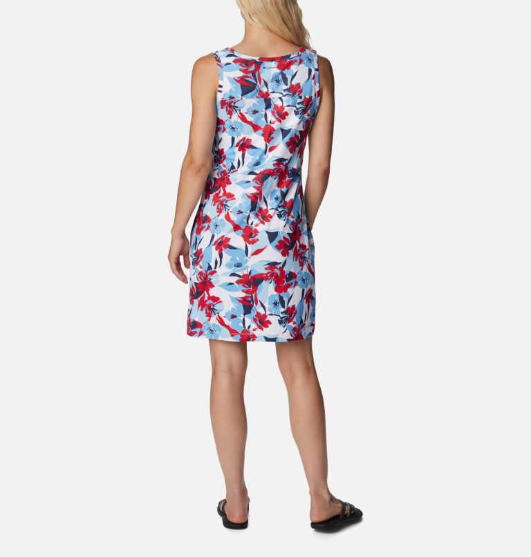 Women's Chill River Printed Dress, Color: Red Lily, Pop Flora, image 2
