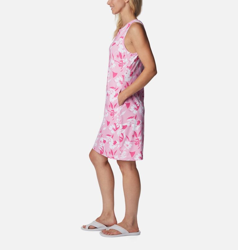 Women's Chill River Printed Dress, Color: Wild Rose, Pop Flora Tonal, image 3