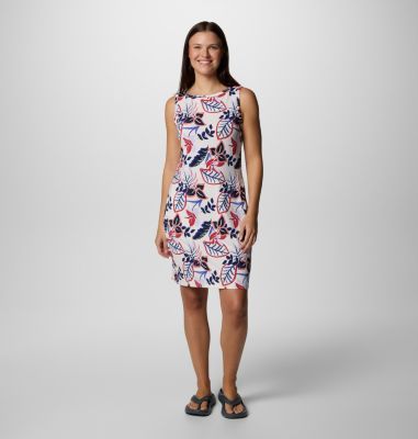 Chill River Printed Dress, Color: White Pasteled, image 1