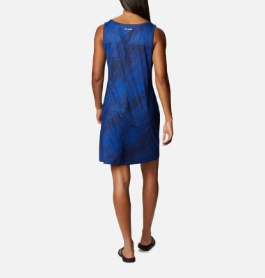 Robe Chill River&trade; Femme Chill River&trade; Printed Dress | 011 | M, Lapis Blue Tonal Sunburst Print, back