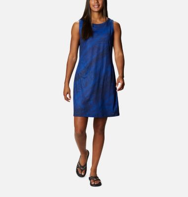 Robe Chill River&trade; Femme Chill River&trade; Printed Dress | 011 | M, Lapis Blue Tonal Sunburst Print, front