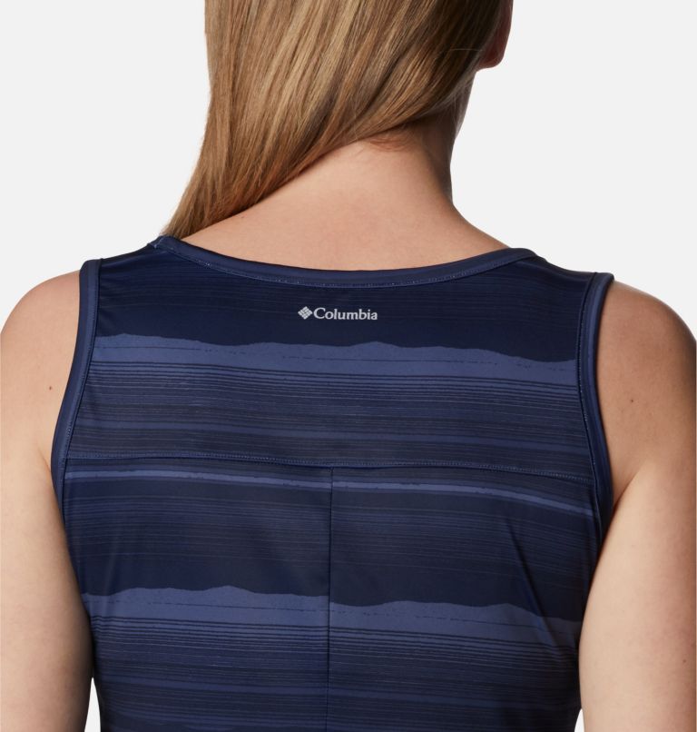 Women's Chill River Printed Dress, Color: Nocturnal, Horizons Stripe, image 5