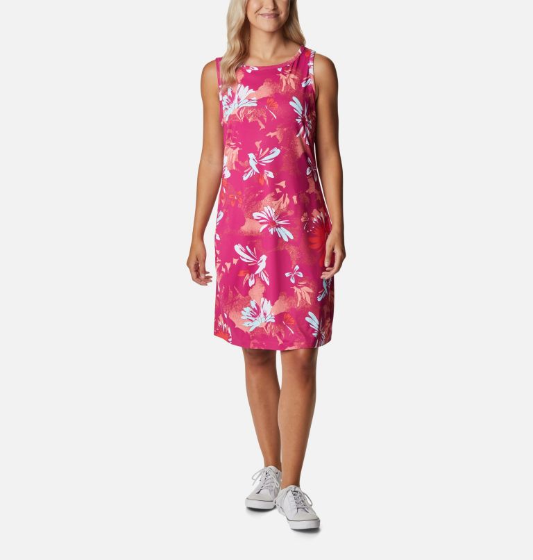 Chill River Printed Dress | 665 | M, Color: Wild Fuchsia Daisy Party Multi, image 1