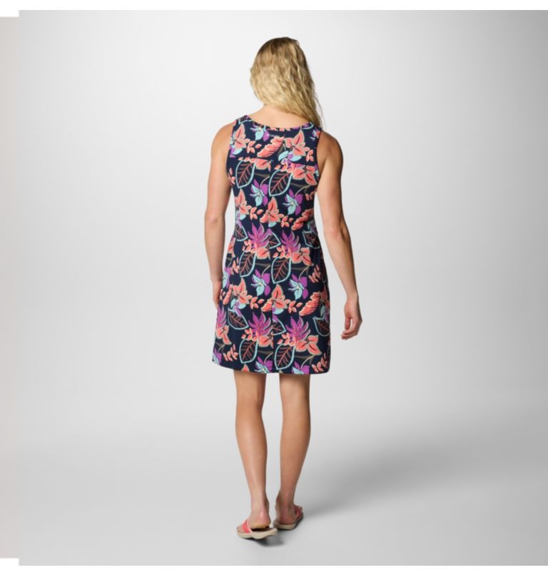 Vestido estampado Chill River para mujer, Color: Hot Coral Pasteled, image 2