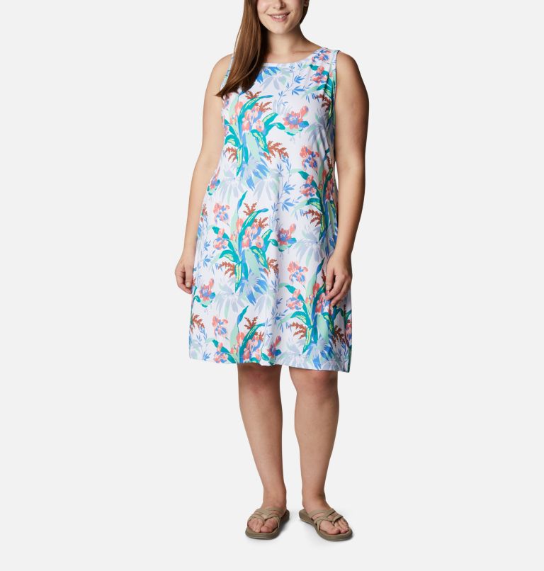 Robe imprimée Chill River Femme - Grandes tailles, Color: White, Magnolia Print, image 1