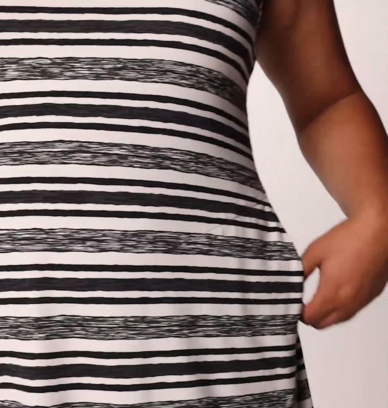 Women's Chill River Printed Dress - Plus Size, Color: White Spaced Stripe