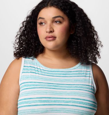 Women's Chill River Printed Dress - Plus Size, Color: Spray Spaced Stripe, image 4