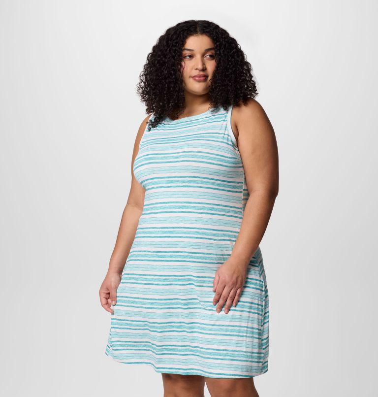 Women's Chill River Printed Dress - Plus Size, Color: Spray Spaced Stripe, image 5