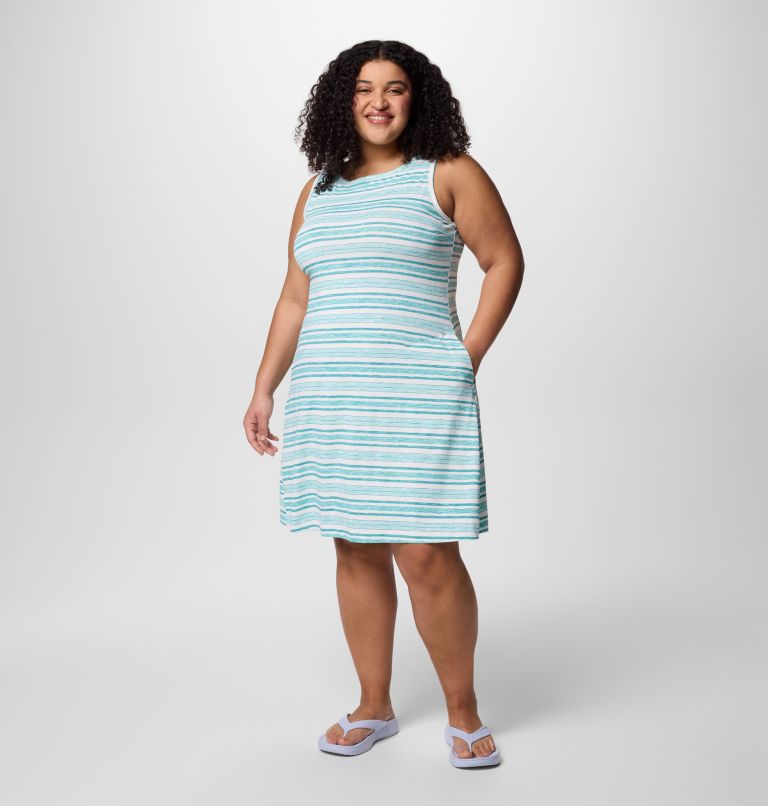 Women's Chill River Printed Dress - Plus Size, Color: Spray Spaced Stripe, image 1