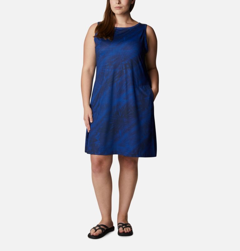 Robe imprimée Chill River Femme - Grandes tailles, Color: Lapis Blue Tonal Sunburst Print, image 1