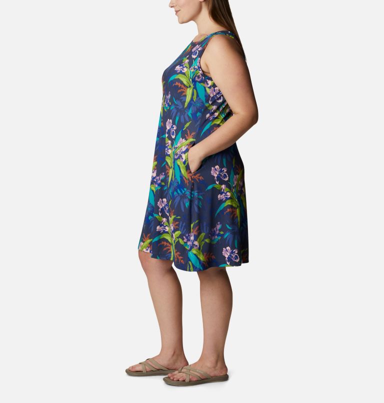 Robe imprimée Chill River Femme - Grandes tailles, Color: Lapis Blue, Magnolia Print, image 3