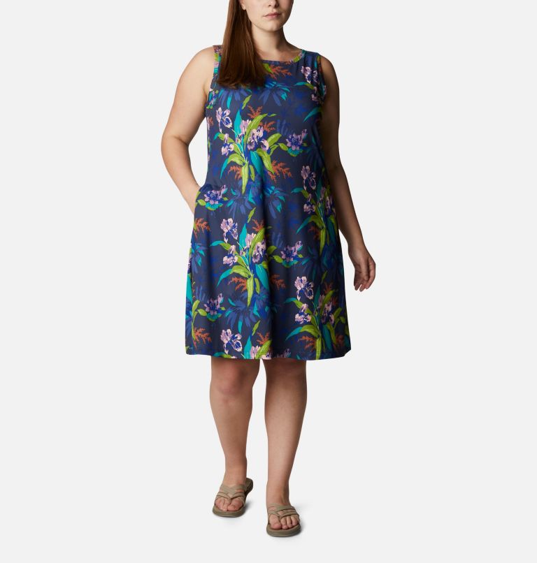 Robe imprimée Chill River Femme - Grandes tailles, Color: Lapis Blue, Magnolia Print, image 1