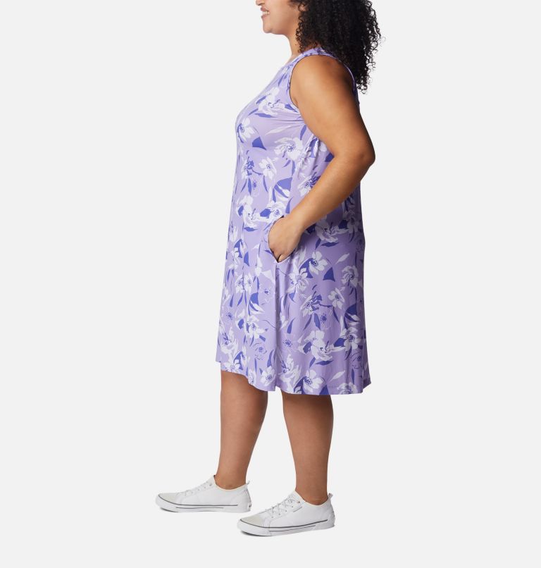 Robe imprimée Chill River Femme - Grandes tailles, Color: Frosted Purple, Pop Flora Tonal, image 3