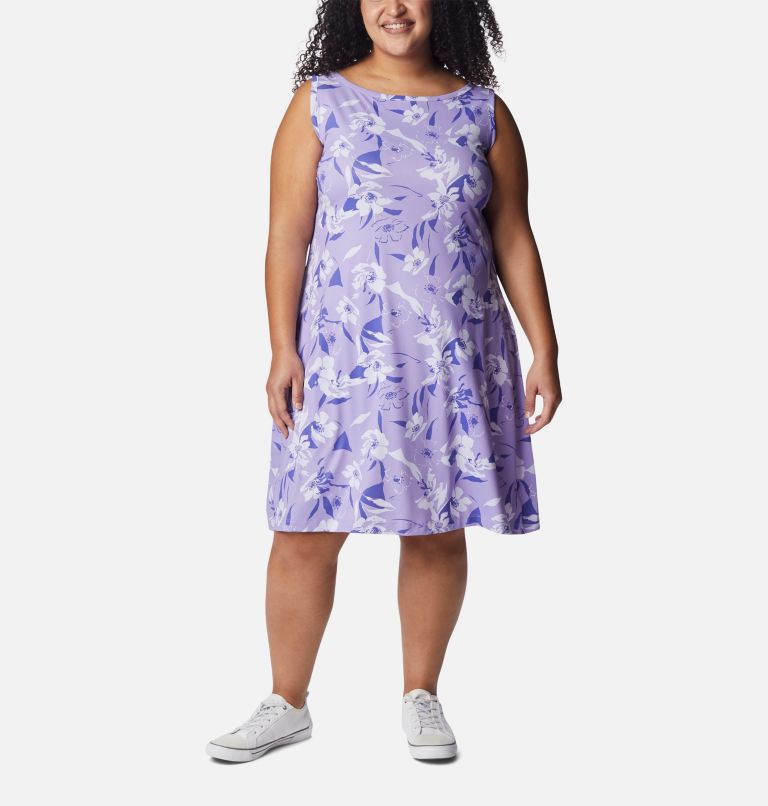 Robe imprimée Chill River Femme - Grandes tailles, Color: Frosted Purple, Pop Flora Tonal, image 1