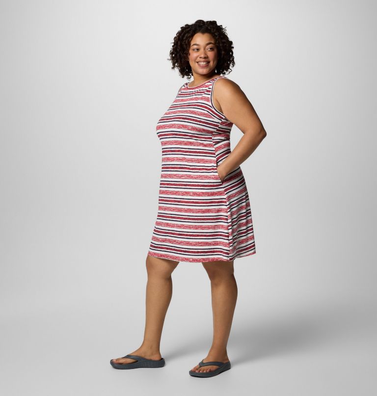 Women's Chill River Printed Dress - Plus Size, Color: Daredevil Spaced Stripe, image 3