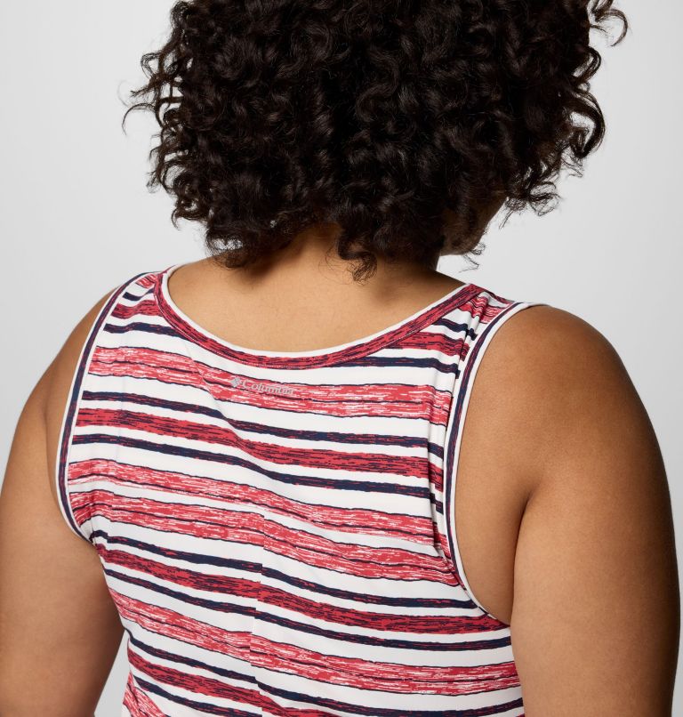 Women's Chill River Printed Dress - Plus Size, Color: Daredevil Spaced Stripe, image 5