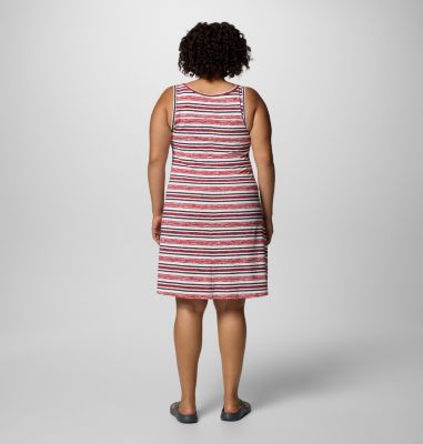 Women's Chill River Printed Dress - Plus Size, Color: Daredevil Spaced Stripe, image 22