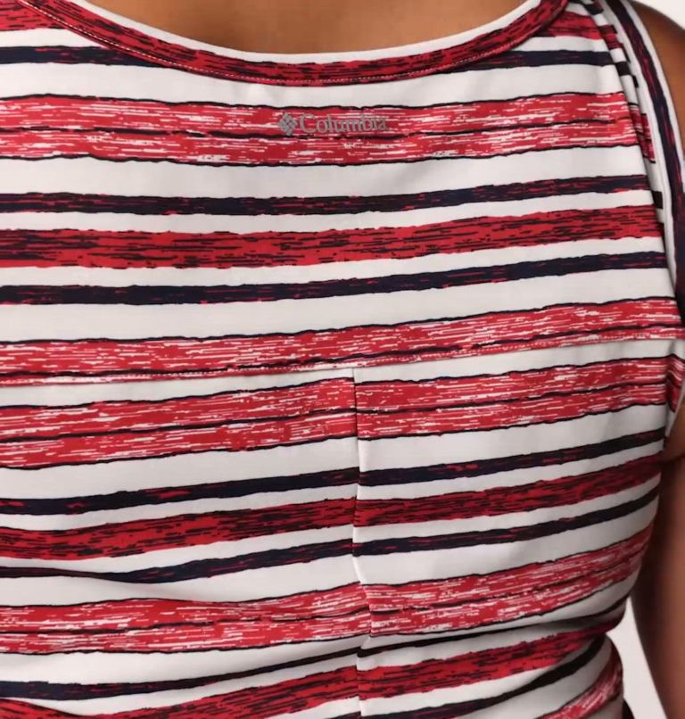 Women's Chill River Printed Dress - Plus Size, Color: Daredevil Spaced Stripe