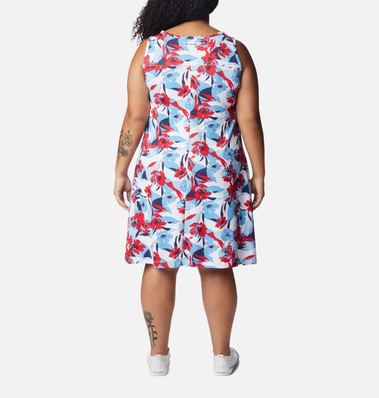Women's Chill River Printed Dress - Plus Size, Color: Red Lily, Pop Flora, image 2