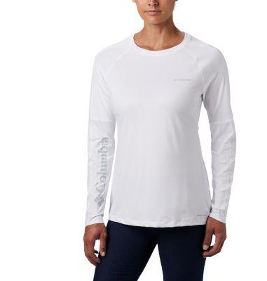 Women's Windgates&trade; Long Sleeve T-Shirt Windgates&trade; LS Tee | 340 | L, White, front