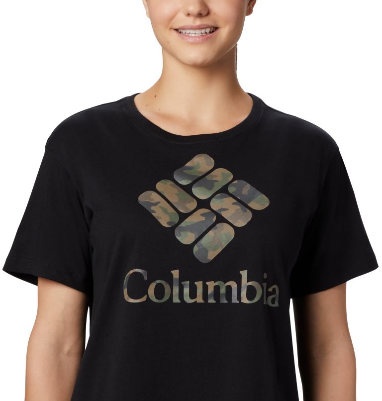 T-shirt décontracté Columbia Park pour femme, Color: Black, Camo, image 4