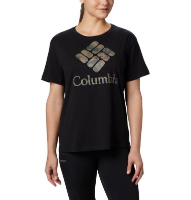 T-shirt Park&trade; Femme Columbia Park&trade; Relaxed Tee | 010 | L, Black, Camo, front
