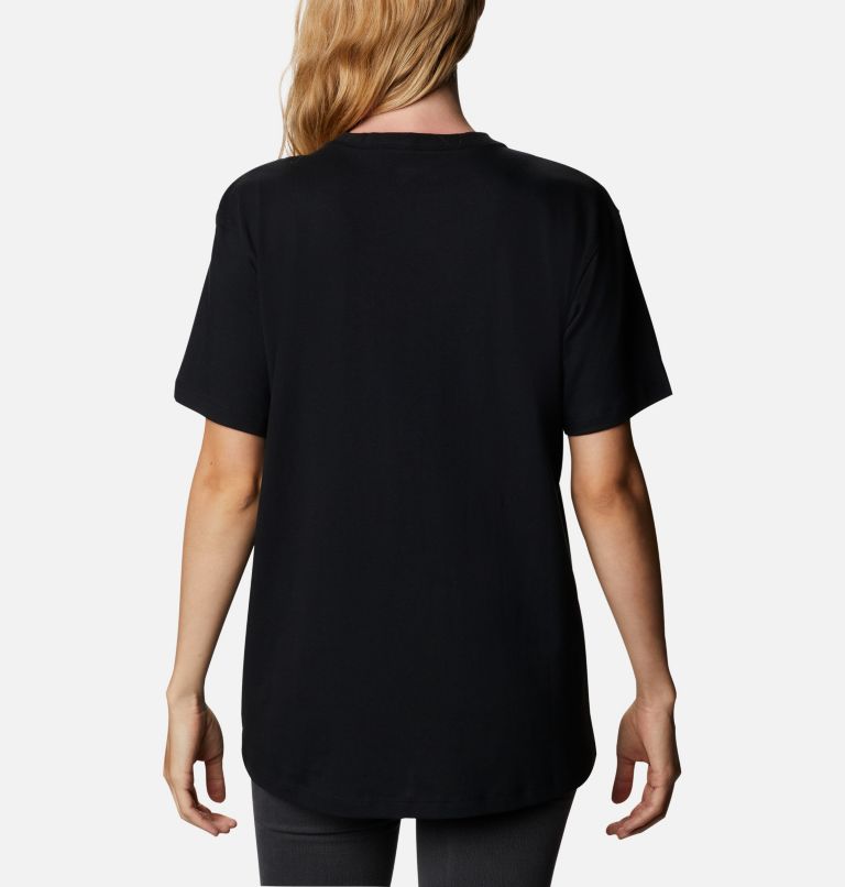 Women's Park T-Shirt, Color: Black, Lapis Blue Camo Fill, image 2
